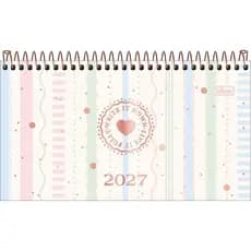 Agenda Espiral Semanal de Bolso Tilibra Soho 2027 16,7 x 8,9 cm – 64 Folhas