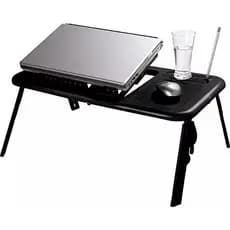 Mesa Articulada Dobravel P/ Notebook Com Cooler Sofa Cama