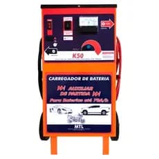 Carregador De Bateria Rápido/lento 12v 50a C/ Auxiliar K50 - Kitec
