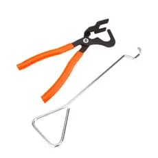 Kit Alicate Remoção Borracha Escapamento + Gancho Ferramenta - Automotivo Pro