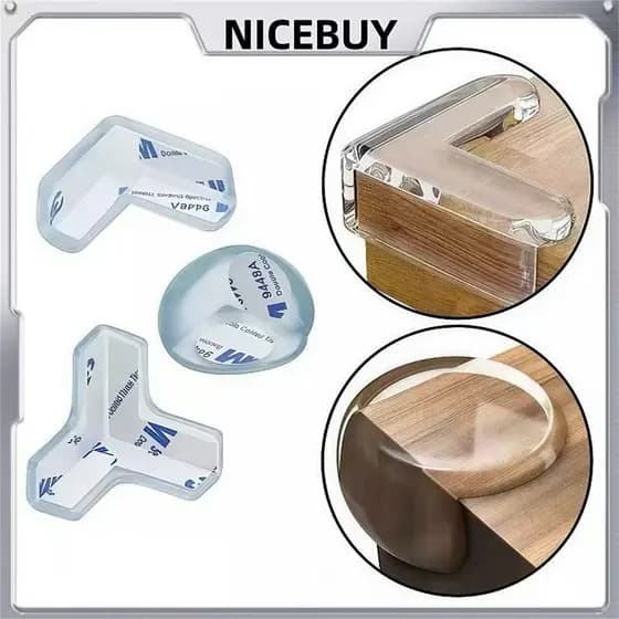 KIT 4-12Pcs Protetor De Quina Silicone Mesa Segurança Para Crianças Proteção Anti-colisão