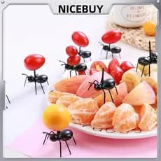 Kit 12-36 Pçs Palito Para Petisco Formigas Queijos Frutas Doces Pães Espetos Decorativo