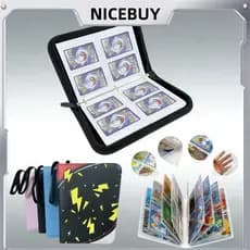 Álbum Fichário Capa Dura Zíper Porta 400 Cartas Pokémon Magic Yugioh Com 50 Folhas Proteção