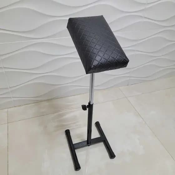 Apoio Tripé de Pe e Perna Manicure Pedicure com Regulagem de Altura Suporte p/ Podologa Spa