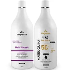 Kit Progressiva Marroquina Valyente 5D Profissional - Liso 100% Garantido, Brilho e Hidratação
