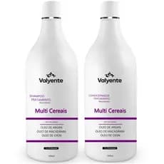 Kit Capilar 1L Shampoo e Condicionador Pré e Pós Química Multi-Cereais