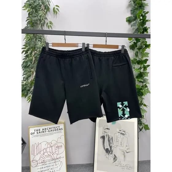 Shorts Esportivos Confortáveis Masculinos E Femininos Com Estampa De Seta Minimalista Em Estoque Pronto