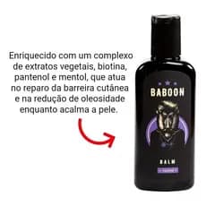 Baboon Balm Para Barba 140ml Vegano Hidratante Livre De Crueldade Suave Suave