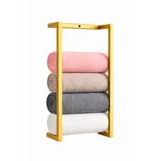 Porta Toalhas de Ferro Metalon 15mm Premium Banheiro Salão de Beleza Modelo Estilo Indutrial Luxo