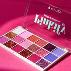 Paleta de Sombras Bella Femme Pinkify 18 Cores Tons de Rosa Matte com Glitter e Cintilante