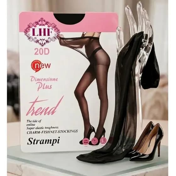 Meia-calça Feminina LHF Anti-fio,Efeito Invisivel,Resistente,Ótima Elasticidade 20D