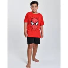 Pijama Infantil Menino Curto Verão Estampa Personagem Short Curto e Camisa Manga Curta