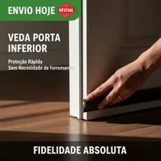 Veda Porta Duplo: Proteção Eficiente Contra Poeira e Corrente de Ar