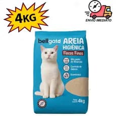 Areia Sanitária Higiênica Para Gatos Anti Odor 20kg Total Extra Fina