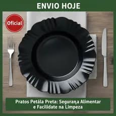 Kit de Pratos Pretos: Ideais para Refeições e Festas