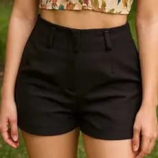 Short Feminino Alfaiataria Cintura Alta Casual Confortável Verão  Liquidação2026**