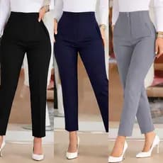 Calça Alfaiataria Feminina Cintura Alta Elegante  Social  Escritório Moda  megaliquida2026**&