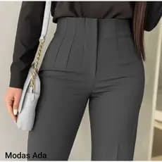Calça Alfaiataria Feminina Elegante  Cintura Alta Social Liquidação2026**&