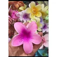 prendedor de cabelo modelo flor, presilha de cabelo modelo flor.