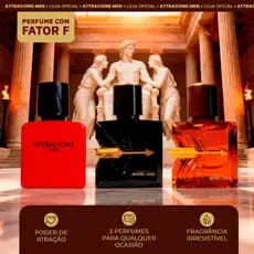 Perfume Attracione Men Kit Adonis Zayed, Adonis Goat e Attracione Men  - LANÇAMENTO