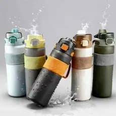 Copo térmico, copo de canudo duplo 1000ml