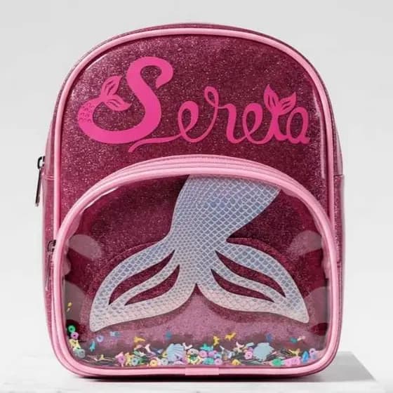 calda de sereia Mochila Infantil Passeio Sereia