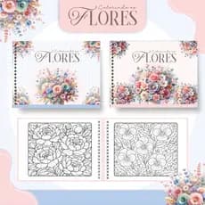 🌸 Livro de Colorir de Flores - Relaxe e Acalme sua Mente 🌿
