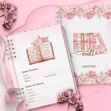 Caderno de Culto CCB PERSONALIZADO - Capa Dura e Laminada | Ideal para Anotações e Registros Espirituais