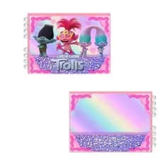 Livro de Colorir  anti ansiedade TrOolls - 51 Páginas A5, Capa Dura e Laminada, 90g - Acompanha Acetato Ecológico
