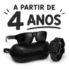 Óculos De Sol Infantil + Relógio