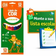 Lápis de Cor 12 Unidades Leonora Leo & Leo