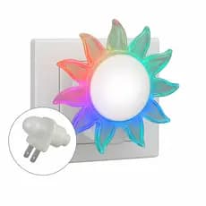 Luminária Quarto Bebê Sol Decoração LED Abajur Tomada