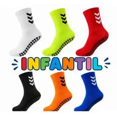 Meião Infantil Futebol 26 ao 36 Antiderrapante Barato Juvenil Criança