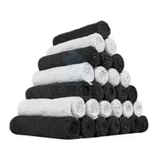 Kit 25 Toalhas de Rosto Para Salão Premium Toque Mágico 40x70cm Toque Mágico Toalhas