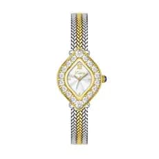 Scottie full diamond silver spike mesh strap fashion luxuoso relógio de quartzo feminino