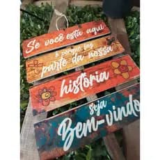 Placa de Jardim Resistente ás Intempéries Alto Impacto Decoração Personalizada