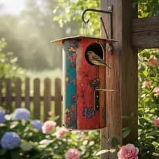 Casa de Pássaros Personalizada Resistente ás Intempéries