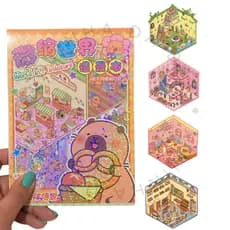Adesivo Decorativo Criar Ambientes Coreanos12 Cenários DIY