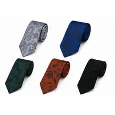 Gravata Masculina Semi Slim Jacquard Estampada Social Casamento Elegante Luxo