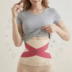 Cinta Faixa Modeladora Feminina Abdominal Alta Compressão Elástica Redutora de Barriga Emagrecimento