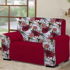 Capa Protetora p/ Sofá de 2 Lugares Coladinha Mista (1 peça AVULSA) Decoração, Sala, Quarto