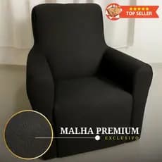 Capa de Poltrona 1 Lugar do Papai Ajustável Coladinha Matelada PREMIUM Proteção Amamentação Sala