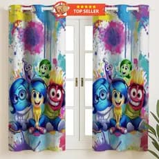 Cortina Infantil 2,00×1,50 Personagens – Decoração Quarto Menino / Menina - TECIDO PREMIUM