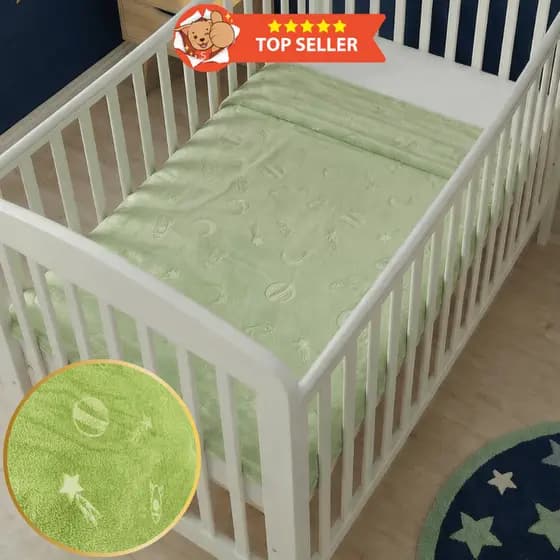 Cobertor de Berço Bebê 150x100 Microfibra Manta Quente Macia e Felpuda