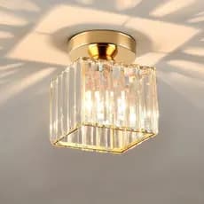 Lâmpada Led Moderna Para Corredor Com LumináRia De Teto De Cristal Para Corredor, Varanda 3 Cores 85V-256V