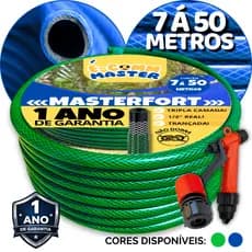 MANGUEIRA DE JARDIM PARA LAVADORA DE ALTA PRESSÃO 1/2"  RESISTENTE TRANÇADA TRIPLA CAMADA