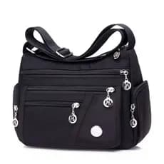 Bolsa Feminina Transversal Casual Impermeável Nylon Tiracolo Qualidada 30 x23 x10cm