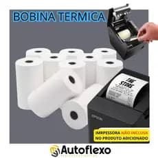 Bobina 80x80 Branca Cupom De Papel Para Maquina De Cupom Promoção Original Autoflexo