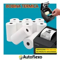 Bobina 80x30 Original Impressora Térmica Branca Fácil Instalação Promoção