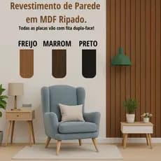 Ripado Revestimento Painel Placa Decorativa MDF Melhor Qualidade Moderno Envio Rápido